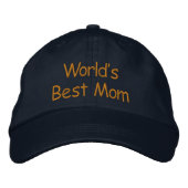 Die beste Mama der Welt Bestickte Kappe (Vorderseite)