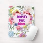 Die beste Mama der Welt - Blumenmousepad, um sie z Mousepad (Mit Mouse)