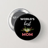 Die beste Mama der Welt Button (Vorne & Hinten)