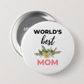 Die beste Mama der Welt Button (Vorne & Hinten)