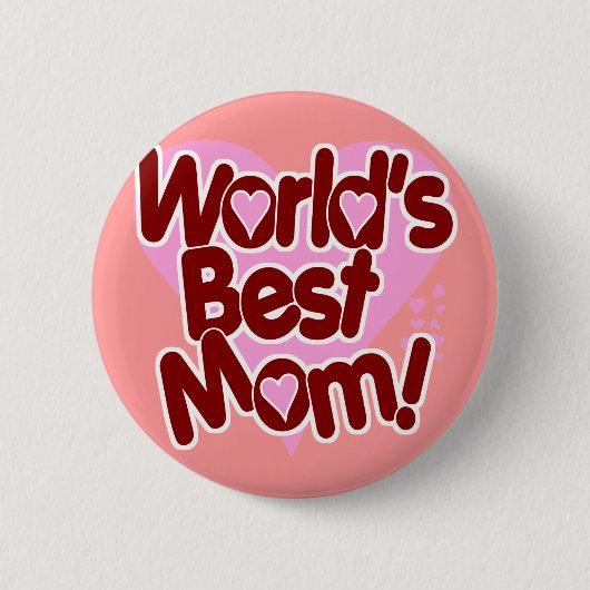 Die BESTE Mama der Welt! Button (Vorderseite)