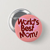 Die BESTE Mama der Welt! Button (Vorne & Hinten)