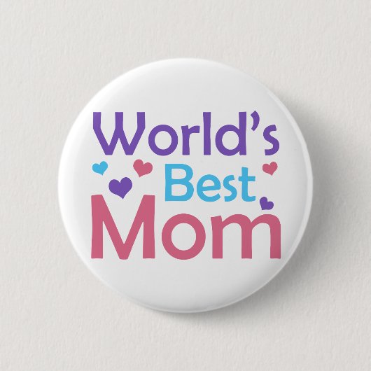 Die beste Mama der Welt Button (Vorderseite)