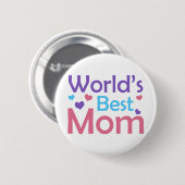 Die beste Mama der Welt Button (Vorne & Hinten)