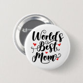 Die beste Mama der Welt Button (Vorne & Hinten)