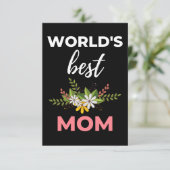 Die beste Mama der Welt Dankeskarte (Stehend Vorderseite)