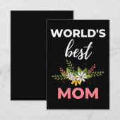 Die beste Mama der Welt Dankeskarte (Vorne/Hinten)