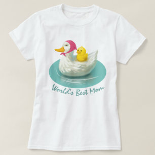 Die beste Mama der Welt - Duck Mama und Baby T - S T-Shirt