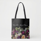Die beste Mama der Welt Elegant Dark Moody Floral Tasche (Vorderseite)