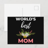 Die beste Mama der Welt Feiertagspostkarte (Vorne/Hinten)