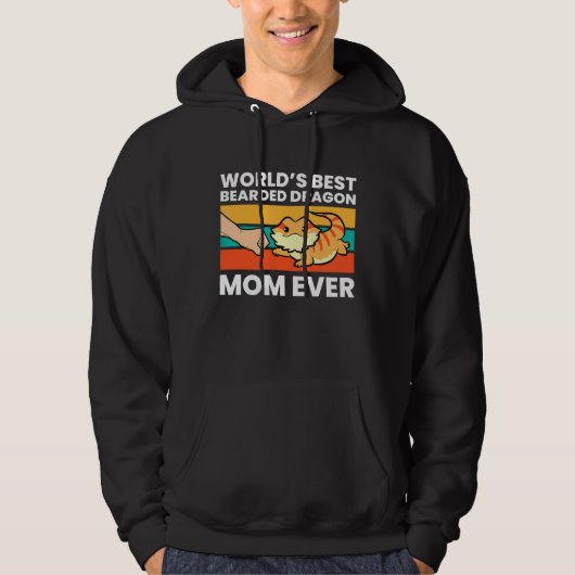 Die beste Mama der Welt für bärtige Drachen Hoodie (Vorderseite)