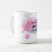Die beste Mama der Welt für Hunde - Niedliche Tass Kaffeetasse (Vorderseite Links)