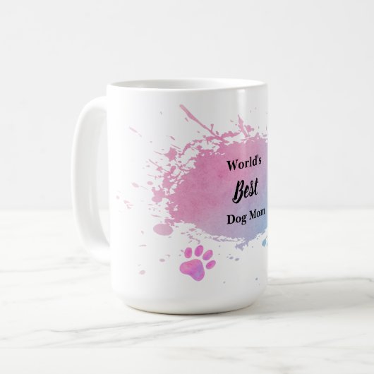 Die beste Mama der Welt für Hunde - Niedliche Tass Kaffeetasse (Vorderseite Links)