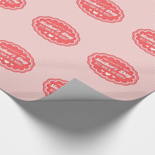 Die beste Mama der Welt Geschenkpapier (Ecke)