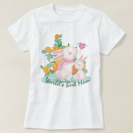Die beste Mama der Welt - Helle Mama und Baby T -  T-Shirt