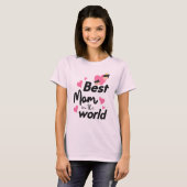 Die beste Mama der Welt - Hellrosa T-Shirt (Vorne ganz)