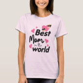 Die beste Mama der Welt - Hellrosa T-Shirt (Vorderseite)