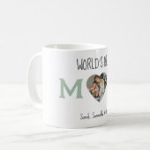 Die beste Mama der Welt - Herz-Foto und Geschenk f Kaffeetasse (Vorderseite Links)