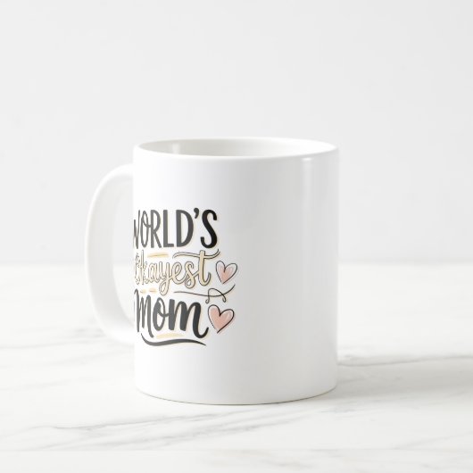 Die beste Mama der Welt Kaffeetasse (Vorderseite Links)