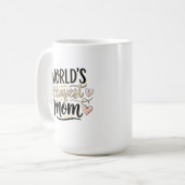 Die beste Mama der Welt Kaffeetasse (Vorderseite Links)