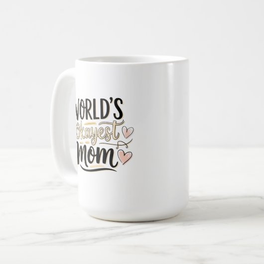 Die beste Mama der Welt Kaffeetasse (Vorderseite Links)