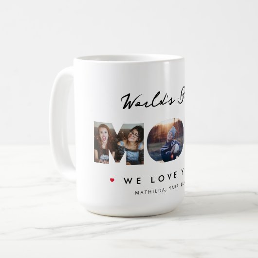 Die beste Mama der Welt Kaffeetasse (Vorderseite Links)