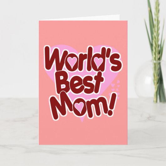 Die beste Mama der Welt! Karte (Vorderseite)