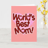 Die beste Mama der Welt! Karte (Gelbe Blume)