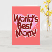 Die beste Mama der Welt! Karte (Gelbe Blume)