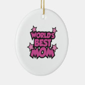 Die beste Mama der Welt Keramikornament (Rechts)