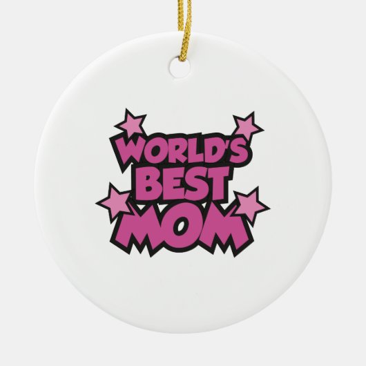 Die beste Mama der Welt Keramikornament (Vorne)