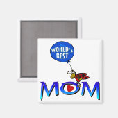 Die beste Mama der Welt Magnet (Vorderseite/Rückseite)