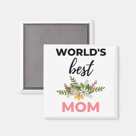 Die beste Mama der Welt Magnet (Vorderseite/Rückseite)