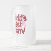 Die BESTE Mama der Welt! Mattglas Bierglas (Vorderseite Links)