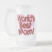 Die BESTE Mama der Welt! Mattglas Bierglas (Links)