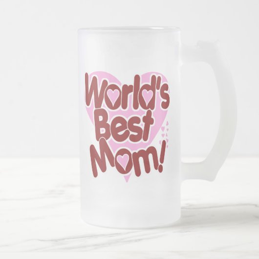 Die BESTE Mama der Welt! Mattglas Bierglas (Rechts)