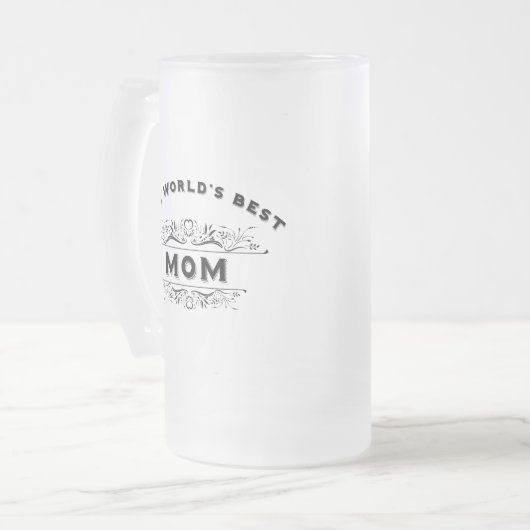 Die beste Mama der Welt Mattglas Bierglas (Vorderseite Links)