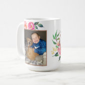 Die beste Mama der Welt mit Foto Kaffeetasse (Vorderseite Links)