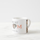 Die beste Mama der Welt mit Foto und benutzerdefin Espressotasse (Vorderseite Rechts)