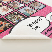 Die beste Mama der Welt - Rosa FotoCollage Sherpadecke (3/4)