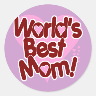 Die beste Mama der Welt Runder Aufkleber