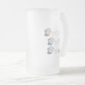 Die beste Mama der Welt (Schmetterling) Mattglas Bierglas (VorderseiteRechts)