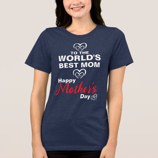 Die beste Mama der Welt Tri-Blend Shirt (Vorderseite)