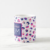 Die beste Mama der Welt Tulips Pink Blue Gift für Kaffeetasse (Mittel)
