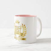 Die beste Mama der Welt Zweifarbige Tasse (VorderseiteRechts)