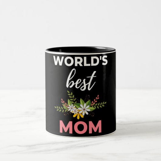 Die beste Mama der Welt Zweifarbige Tasse (Mittel)