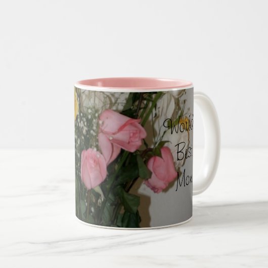 Die beste Mama der Welt Zweifarbige Tasse (VorderseiteRechts)