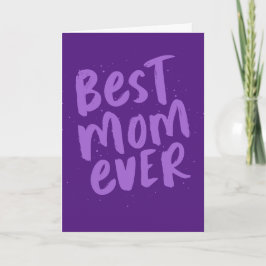 Die beste Mama, die je eine moderne lila Muttertag Karte