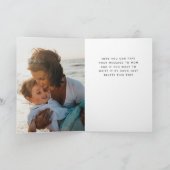 Die beste Mama, die jemals Black Silver Letterin M Karte (Innenseite)