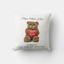 Die beste Mama, die von ihren Kindern zertifiziert Kissen